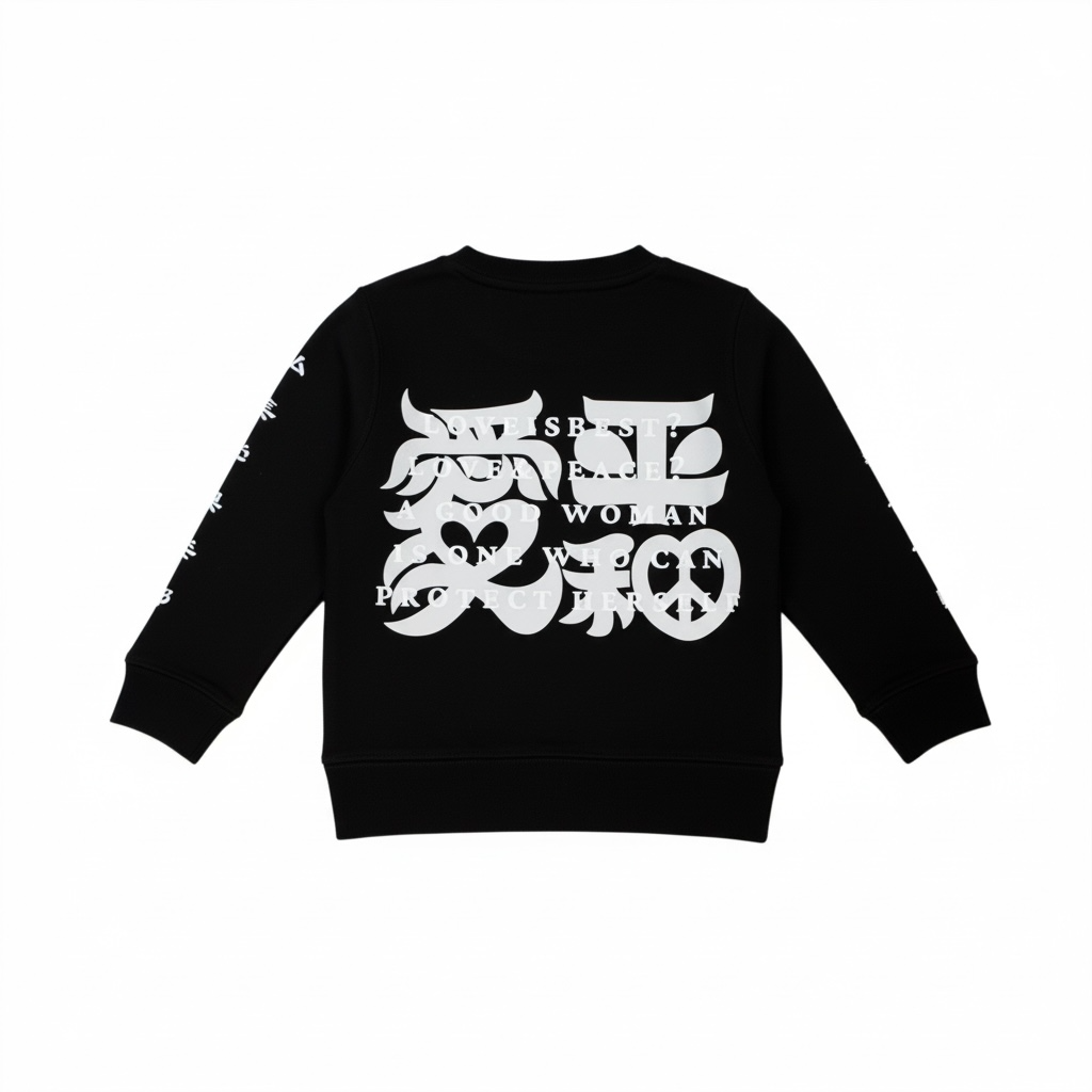 愛&平和 トレーナー　コビト